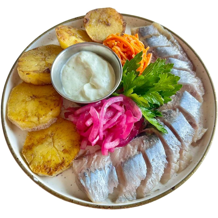 Картошка с селёдкой