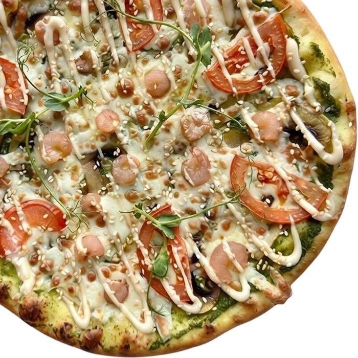 Креветки песто