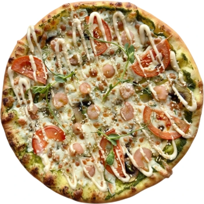 Креветки песто